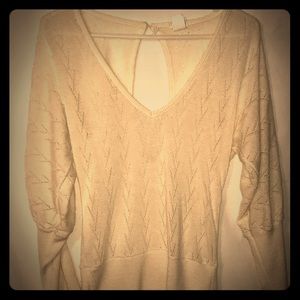 Sweater Jr Sz. M Open back So Soft and elegant